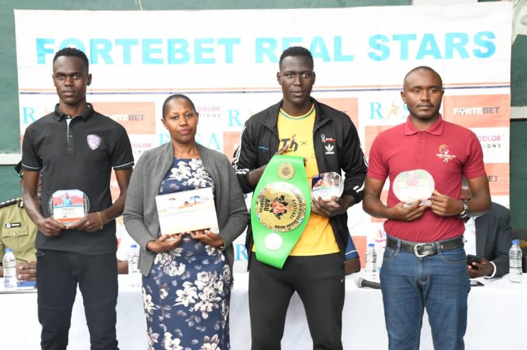 Charles Muhangi scoops Lifetime achievement accolade from Fortebet Real Stars sports monthly awards.